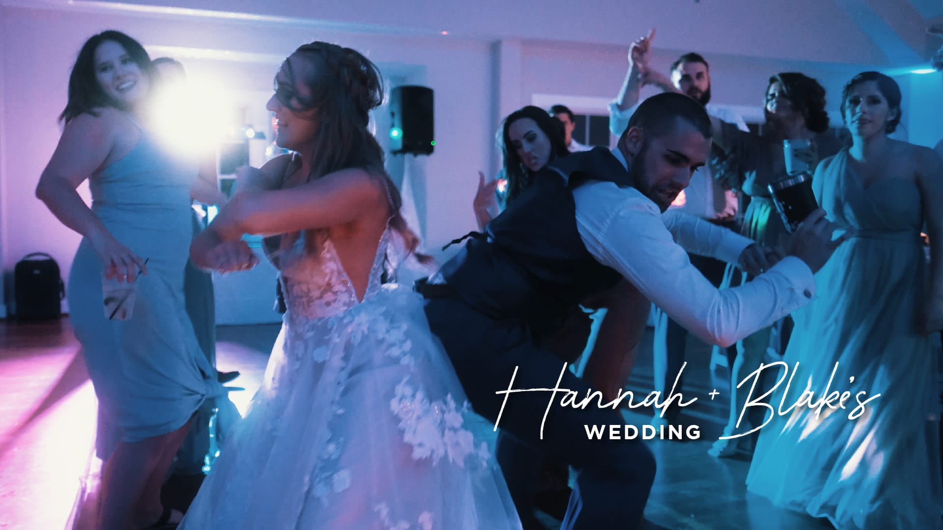 bride and groom dancing at their reception